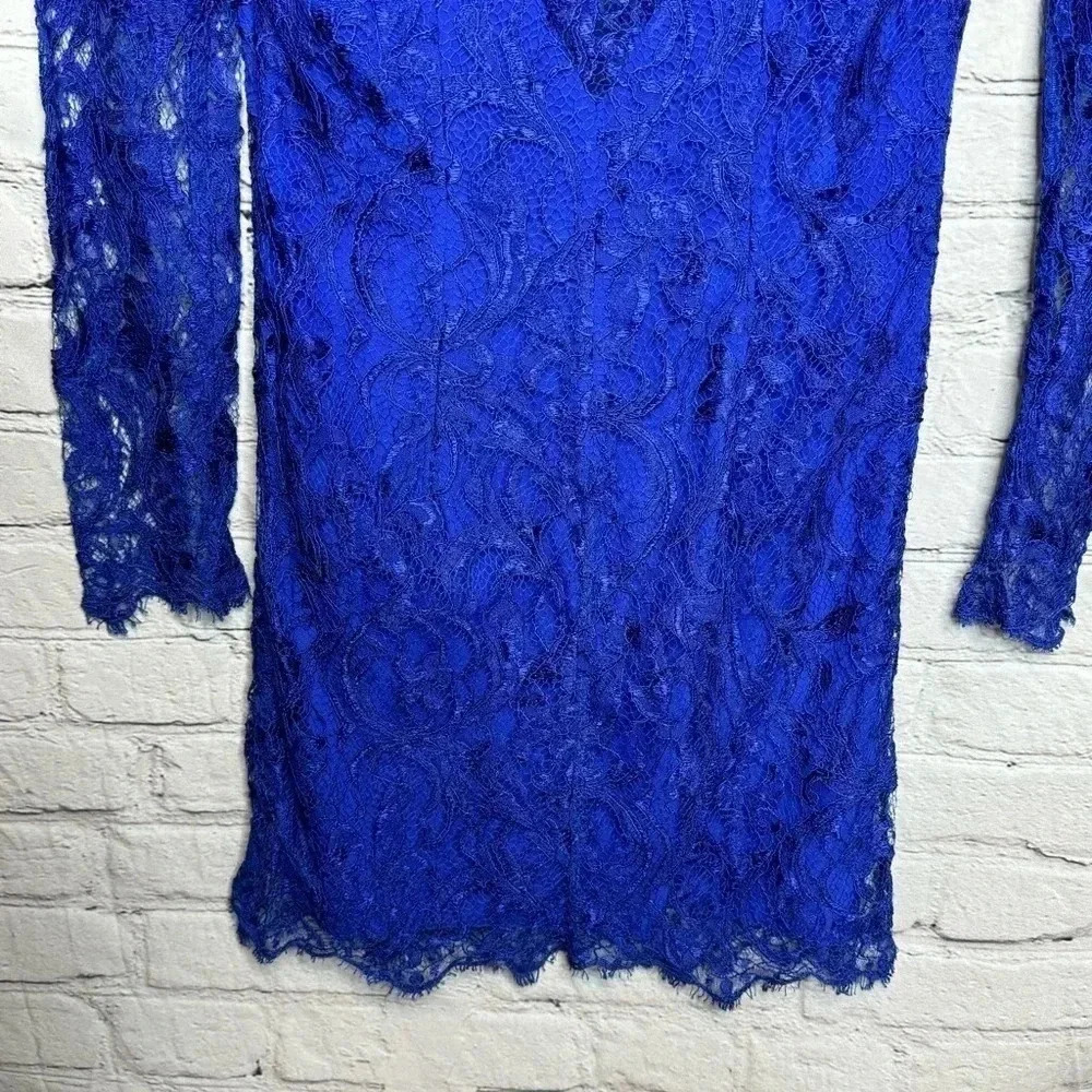 NWT Emilio Pucci Neiman Marcus Lace Dress Cobalt Blue Size 6 Retail $2860 - Picture 10 of 14